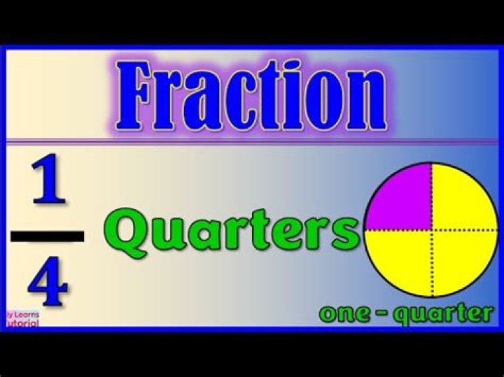 Does one quarter mean?
